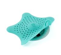 Umbra Starfish Atrapacabellos con Ventosas, 15 cm, Blanco | Silicona flexible, sello hermético, resistente al agua, no se oxida, para bañera y ducha