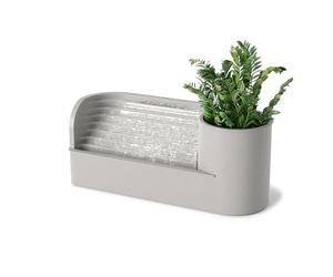 Umbra Stream - Fuente de Agua con Almacenamiento Integrado, Color Gris
