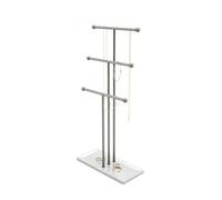 Umbra Trigem Soporte de joyería, Acero, Blanco/Níquel metálico
