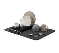 Umbra Udry Escurridor con tapete de secado, Negro