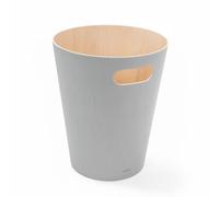 Umbra Woodrow Cesto de basura, con capacidad de 7.5 l, Gris