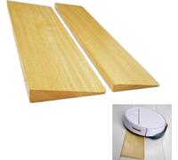 Umbral de madera portátil ligero para sillas de ruedas, capacidad de 300 kg, bordes antideslizantes, perfecto para escalones, laterales y puertas, 80 x 18 x 3,5 cm