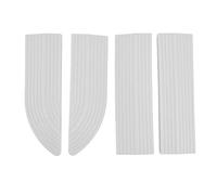 Umbral de Puerta de Goma de Montaje Libre para Silla de Ruedas, Rampa de Umbral Blanca, 4 Piezas, para Scooter Eléctrico y Barredora