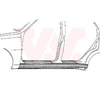 Umbral De Puerta Izquierdo Compatible Para VW Golf III 1H1 Vento 1H2 1H5