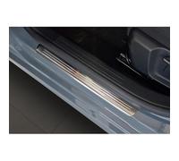 Umbrales de puerta inoxidable compatible con Opel Corsa F HB incl. e-Corsa 2019-2023 & FL 2023- 'Lines' - 4-piezas