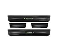 Umbrales de puerta inoxidable negro brillante compatible con Tesla Model S 2012-2016 & Facelift 2016- 'E-Power' - 4-piezas