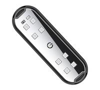 Umbrales de puerta LED magnéticos para coche, luz recargable por USB, luz intermitente colorida, lámparas de advertencia de atmósfera interior del coche para extremo trasero