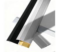 Umbrales metálicos interiores for puertas, moldura de borde de puerta de entrada, tira de transición de suelo, umbral reductor(Iron Grey)