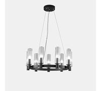 Umbratica E14 Luz de Luz de Cobre,Lámpara de Techo de Vela de Círculo Creativo Simple,Lámpara de Techo de Sala de Estar Moderna,para Linternas de Iluminación de Comedor/Oro/6 Cabezas