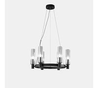 Umbratica E14 Luz de Luz de Cobre,Lámpara de Techo de Vela de Círculo Creativo Simple,Lámpara de Techo de Sala de Estar Moderna,para Linternas de Iluminación de Comedor/Oro/6 Cabezas