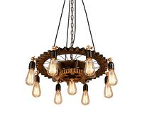 Umbratica Lámparas de araña Lámpara de araña de Granja de 9 Luces, lámpara de iluminación de Techo de Vapor con Engranaje de tubería de Agua, decoración de Accesorios de Techo