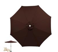 Umbrella Canopy Replacement | 11-Foot 8-Rib Cantilever Waterproof Fabric Cover | Patio Replacement Canopy | For Deck Grill Picnic Parks Market Bay Sports Summer