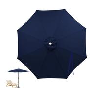 Umbrella Canopy Replacement | 11-Foot 8-Rib Cantilever Waterproof Fabric Cover | Patio Replacement Canopy | For Deck Grill Picnic Parks Market Bay Sports Summer
