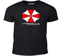 Umbrella Corporation Zombie Horror SC Fi Movie Film Top Unisex 100% Cotton Short-Sleeve T-Shirts Black XXXL