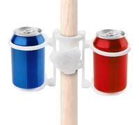 Umbrella Cup Holder - Leakproof Bottle Stand Attachment, Clamp On Parasol Mount, Stable Outdoor Beverage Organizer, Support Anti-Shake Design | Pool Camping Garden Lawn Relaxation