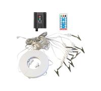 Umbrella Lights, Solar Powered Patio String Lights, Impermeable Outdoor Decor con 8 modos para sombrilla, cubierta, jardín, porch, balcón, tienda, playa, camping, y patio trasero