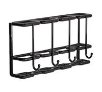 Umbrella Organizer, Wall Mounted Holder, Metal Umbrella Storage, Home Entryway Organizer with 4 Slot Compact Capacity for Multiple Umbrellas, 11.81x4.72x2.76 Inches