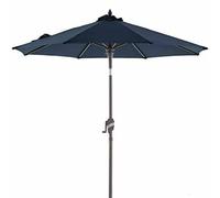 Umbrella Outdoor Table Shade with Frame Push Button Tilt Indigo Patio Umbrella, Easy Carry and Storage Patio Umbrella