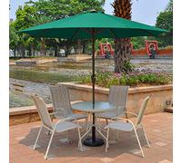 Umbrella para Paraguas de Parasol Paraguas para Paraguas al Aire Libre con 8 Costillas de Hierro para Oasis en el Patio Trasero, 106.3 "Paraguas solares, fácil de armar (Color: Verde)
