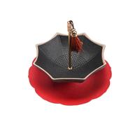 Umbrella Shaped Ceramic Tea Strainer - Fine Mesh Brewing Filter With Saucer, Umbrella Tea Strainer | Chinese Style Loose Leaf Tool Coffee Ţea Separation Device Kitchen Family Dinner Ceremony