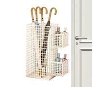 Umbrella Stand Indoor - Metal Free Standing Space Saving Bucket | Indoor Umbrella Basket Stand Rack | Rust Resistant Sturdy For Home Dorm Office Apartment Hotel Entryway Hallway 19.69x7.87x7.87in 820g