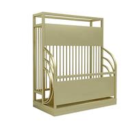 Umbrella Stand Racks Commercial Metal Umbrella Holder-32-50 Umbrellas, Umbrella Storage Basket with Drip Tray, for Hotel/Shopping Mall/Office/School (Color : Gold, Size : 68x28x70cm) (Gold 48x26x58cm)