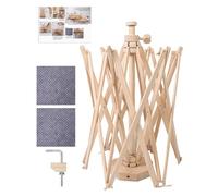 Umbrella Yarn Winder, Wood Tool Holder for Crochet Enthusiasts, Knitting Lovers, Crafters, Weaving Hobbyists, Sewing, Gift Handmade Projects, Craft Supplies Organizer