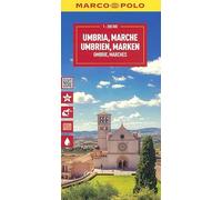 Umbria, Marche 1:200.000. Ediz. multilingue (Carte stradali Marco Polo)