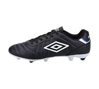 Umbro - Botas de Fútbol de Cuero Speciali Liga con Cordones para Hombre (42 EU) (Negro, Blanco)