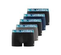 UMBRO Boxer Umb/1/Bcx5/Class, Bóxer Negro 2830, L, Hombre (pack de 5)