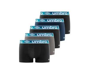 UMBRO Boxer Umb/1/Bcx5/Class, Bóxer Negro 2830, L, Hombre (pack de 5)