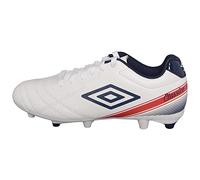 Umbro Boy's Classico X FG Jr. Sneaker, Whte/Navy/Red, 3.5 Little Kid