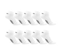 Umbro Umb/1/Qtx10 Calcetines, Blanco/Negro, 43-46 (Pack de 10) para Hombre