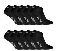 Umbro - Calcetines para hombre (10 unidades), blanco/negro, 43-46