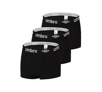 Umbro Calzoncillo Ropa Interior Hombre Algodón Liso (Paquete de 3)