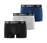 Umbro Calzoncillo Ropa Interior Hombre Algodón Liso (Paquete de 3)