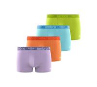 Umbro Calzoncillos Hombre Boxer 100% Algodón, Pack de 4, Morado Col (M)