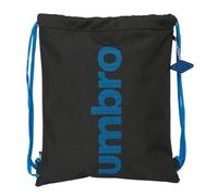 UMBRO JET BLACK - Mochila Saco Plano Grande, Mochila, Ideal para Niños de Diferentes Edades, Cómoda y Versátil, Calidad y Resistencia, 35x40 cm