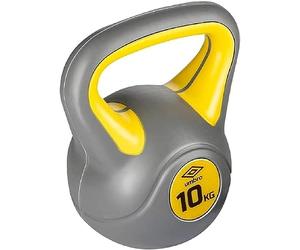 Umbro Kettlebell 10 kg - peso de entrada hombre - principiante - peso plástico - gris