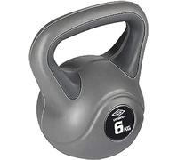 Umbro Kettlebell 4 kg - Peso de entrada para mujer - Principiante - Peso Plástico - Gris