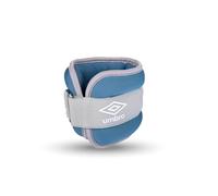 Umbro Pesos para piernas y brazos, 2 unidades de 500 g, ajustables con cierre de velcro, ajuste cómodo, gris/azul