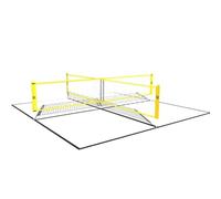UMBRO Red de Volley para pies de 400 x 45 cm, 2 a 4 Jugadores, Red Cruzada, Incluye Cuerda de limitación, Accesorios de Entrenamiento de fútbol