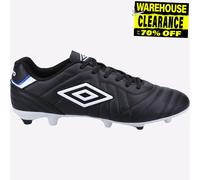 Umbro Speciali Liga Firme Suelo con Cordones Hombre Botas de Fútbol Negro