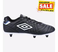 Umbro Speciali Liga Suelo Blando con Cordones Fútbol para Hombre Botas Negras