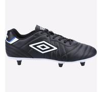 Umbro Speciali Liga Suelo Blando con Cordones Fútbol para Hombre Botas Negras