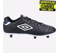 Umbro Speciali Liga Suelo Blando con Cordones Fútbol para Hombre Botas Negras