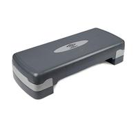 Umbro Steps Fitness - Gimnasio en Casa Stepper Ajustable en Altura de 10-15 cm - Step con Capa Antideslizante - Media Plataforma - Plataforma Aeróbica - Gris