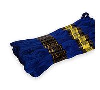 UMC STAG Paquete de 12 hilos de bordado de alta calidad, madejas 100% algodón egipcio de primera calidad, hilo de bordado de punto de cruz, algodón trenzado certificado Oeko TEX, ideal para artes y