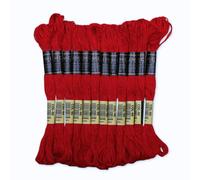 UMC STAG Paquete de 12 hilos de bordado de alta calidad, madejas 100% algodón egipcio de primera calidad, hilo de bordado de punto de cruz, algodón trenzado certificado Oeko TEX, ideal para artes y