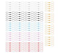 UMCHU 120 Piezas Correas de muñeca Ajustables para Dedos,correa de dedo portátil,Cordón elástico de caucho,para Llavero USB Billetera para cámaras Mp3 Mp4(6 colores)